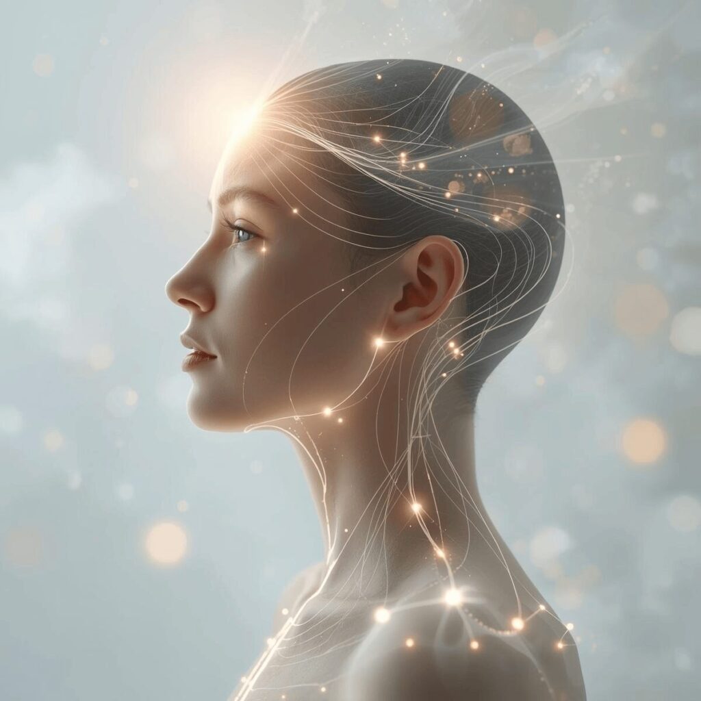 Illustration du système énergétique et des méridiens utilisée en EFT pour libérer les blocages émotionnels