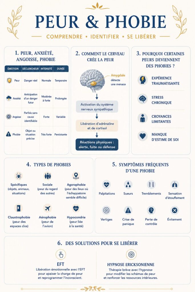 Schéma explicatif de la peur et des phobies