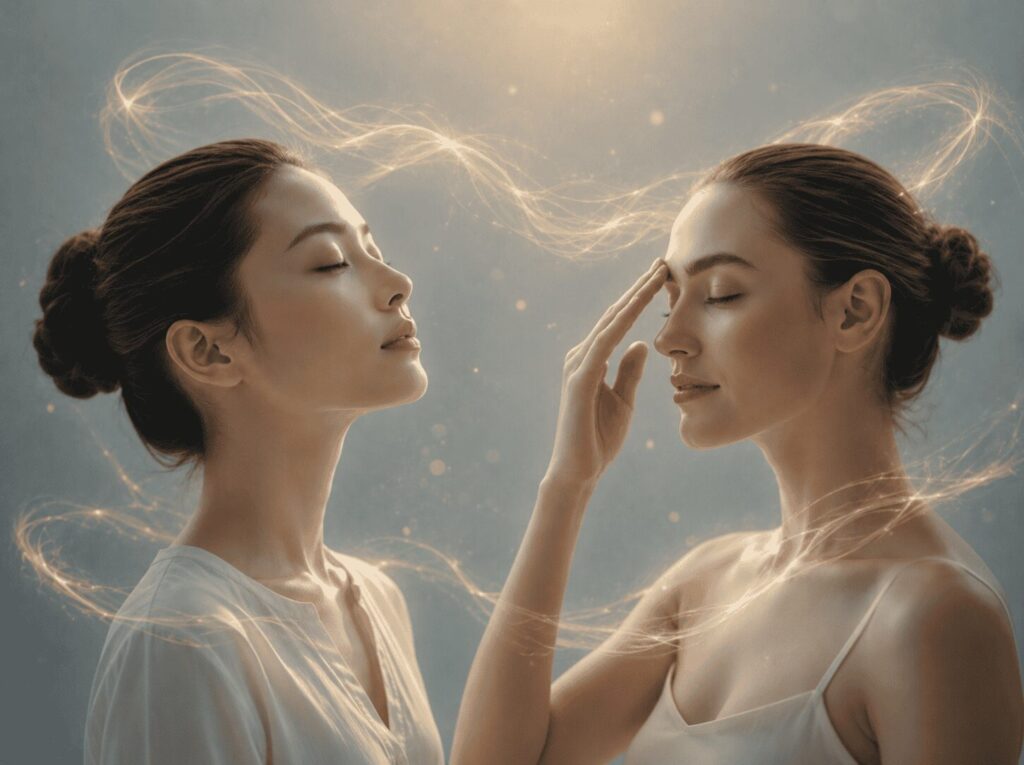 Illustration représentant les formations certifiantes en hypnose Ericksonienne et en EFT, deux approches complémentaires pour accompagner le changement.